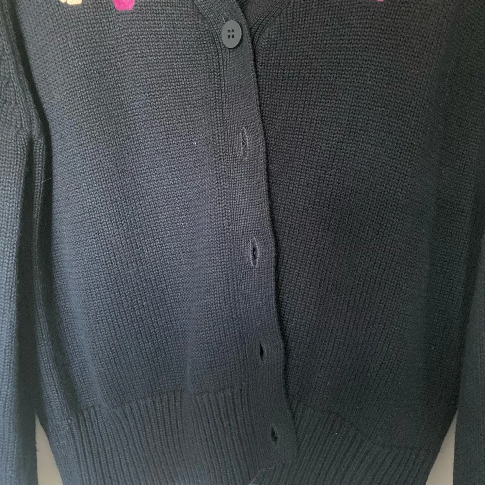 Princess Highway Cardigan - Navy with Embroidered Flowers - size 12 - Picture 5 of 9